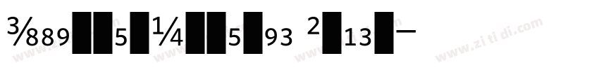 WhitneyNumeric Black字体转换
